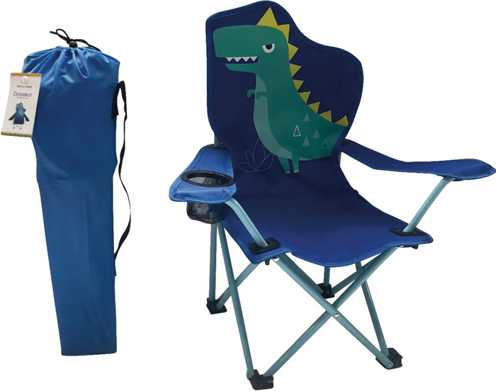 Børnecampingstol dinosaurus 35 x 35 x 62 cm - Sunlife